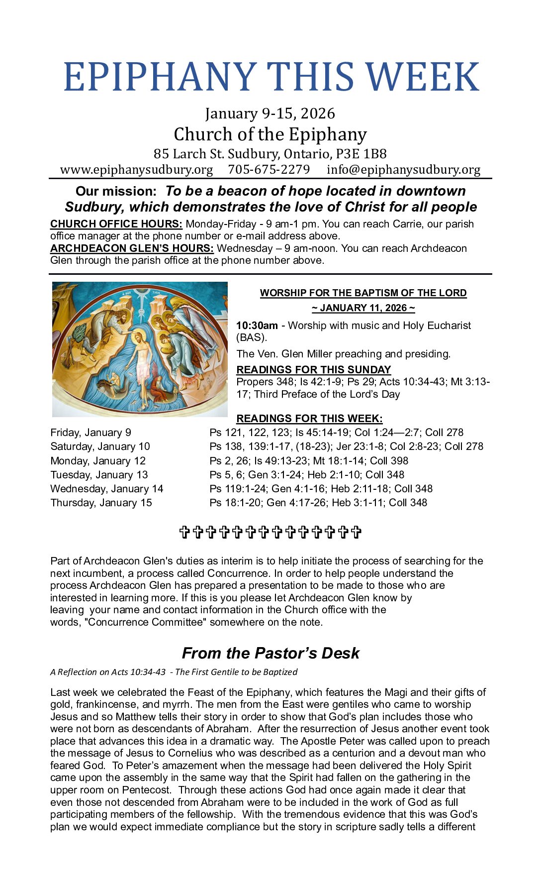 ETW – January 9-15, 2026